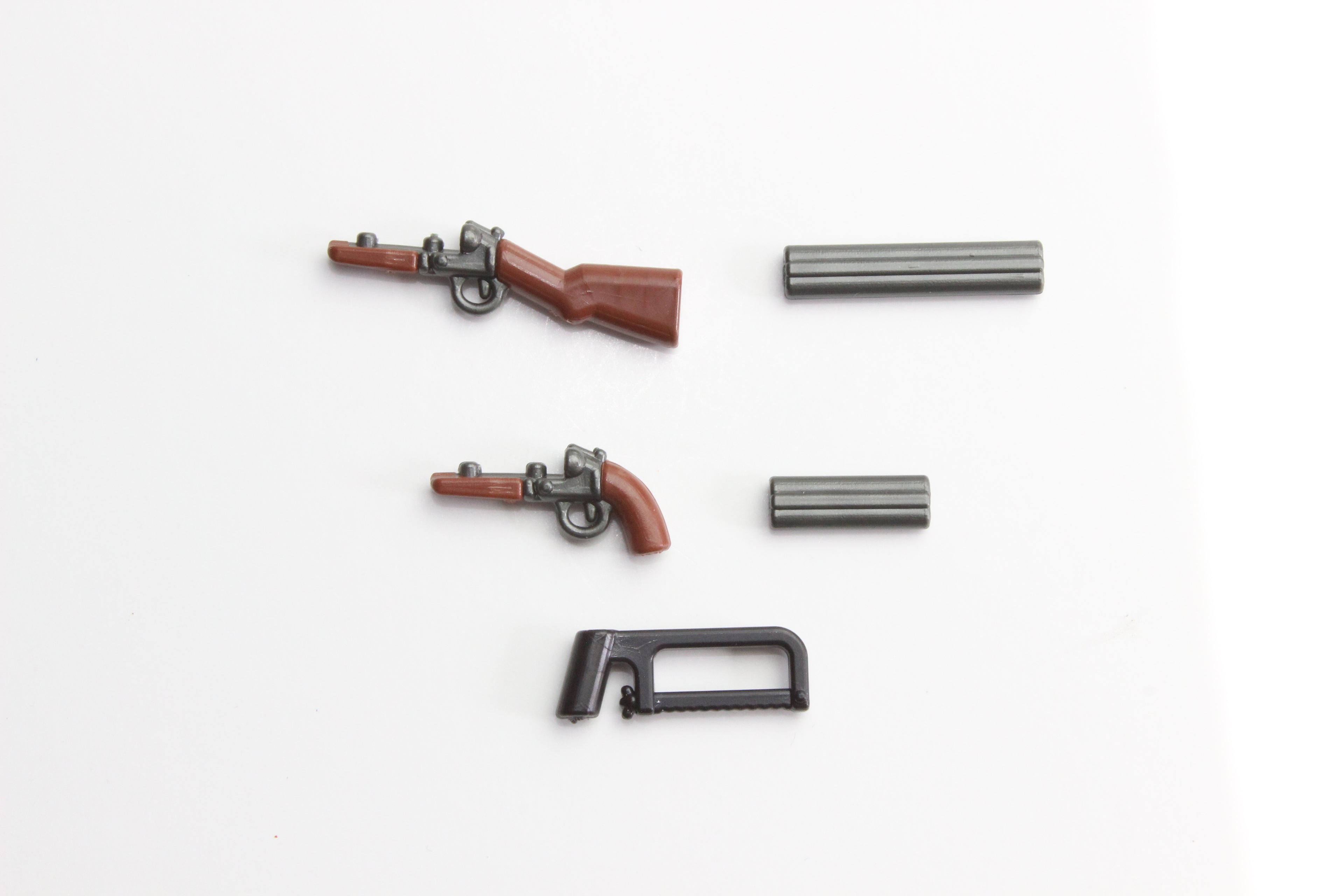 BrickArms Modular Shotguns w/ Hacksaw (Gunmetal/Brown)