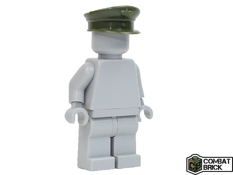 WW2 Officer Visor Cap (Military Green)