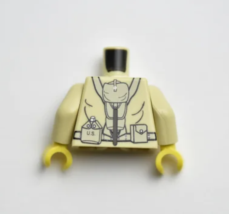 WW2 American Torso [PAD PRINTED]