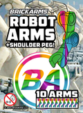 Robot Arms with Shoulder Peg (10 Arms)