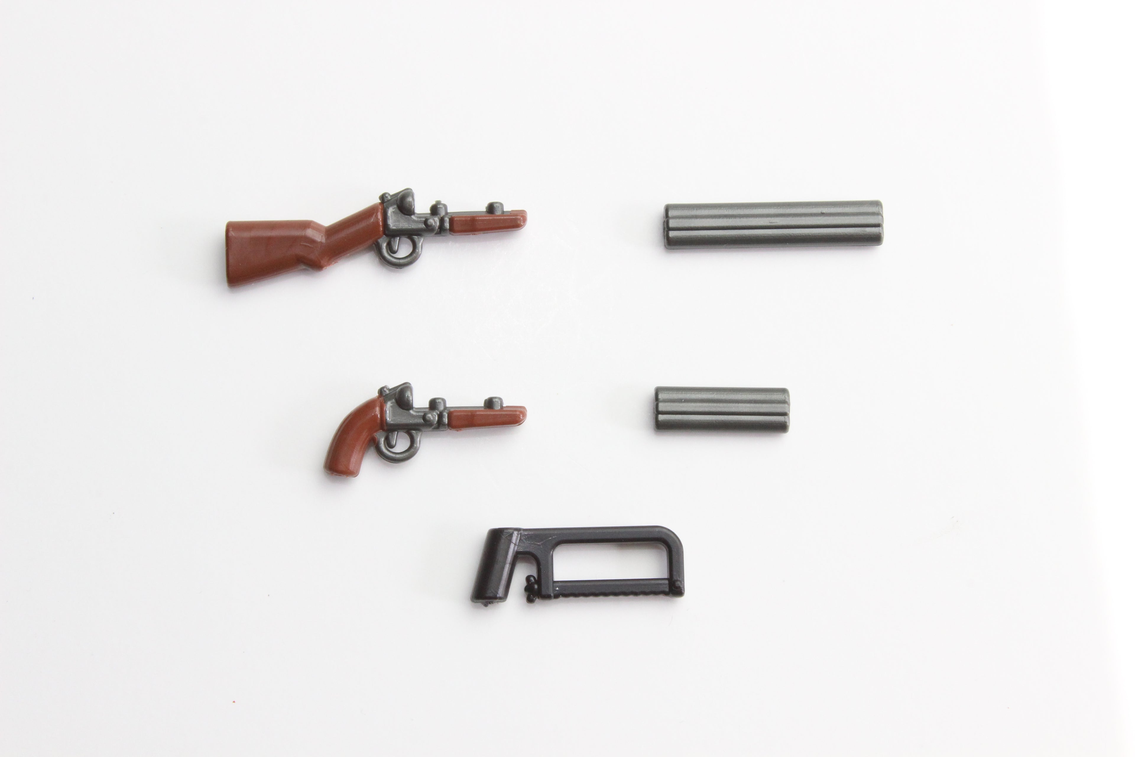 BrickArms Modular Shotguns w/ Hacksaw (Gunmetal/Brown)