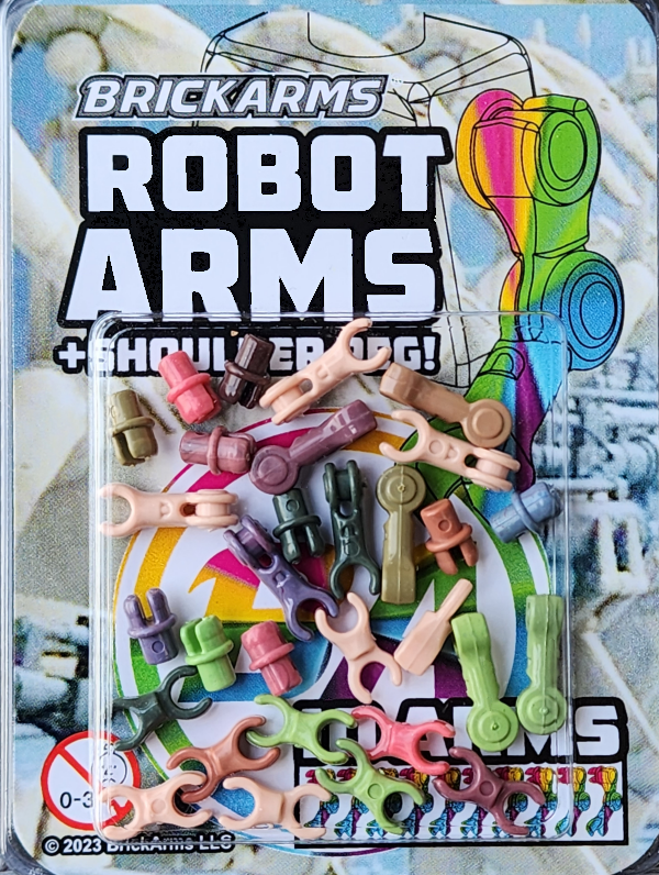 Robot Arms with Shoulder Peg (10 Arms)