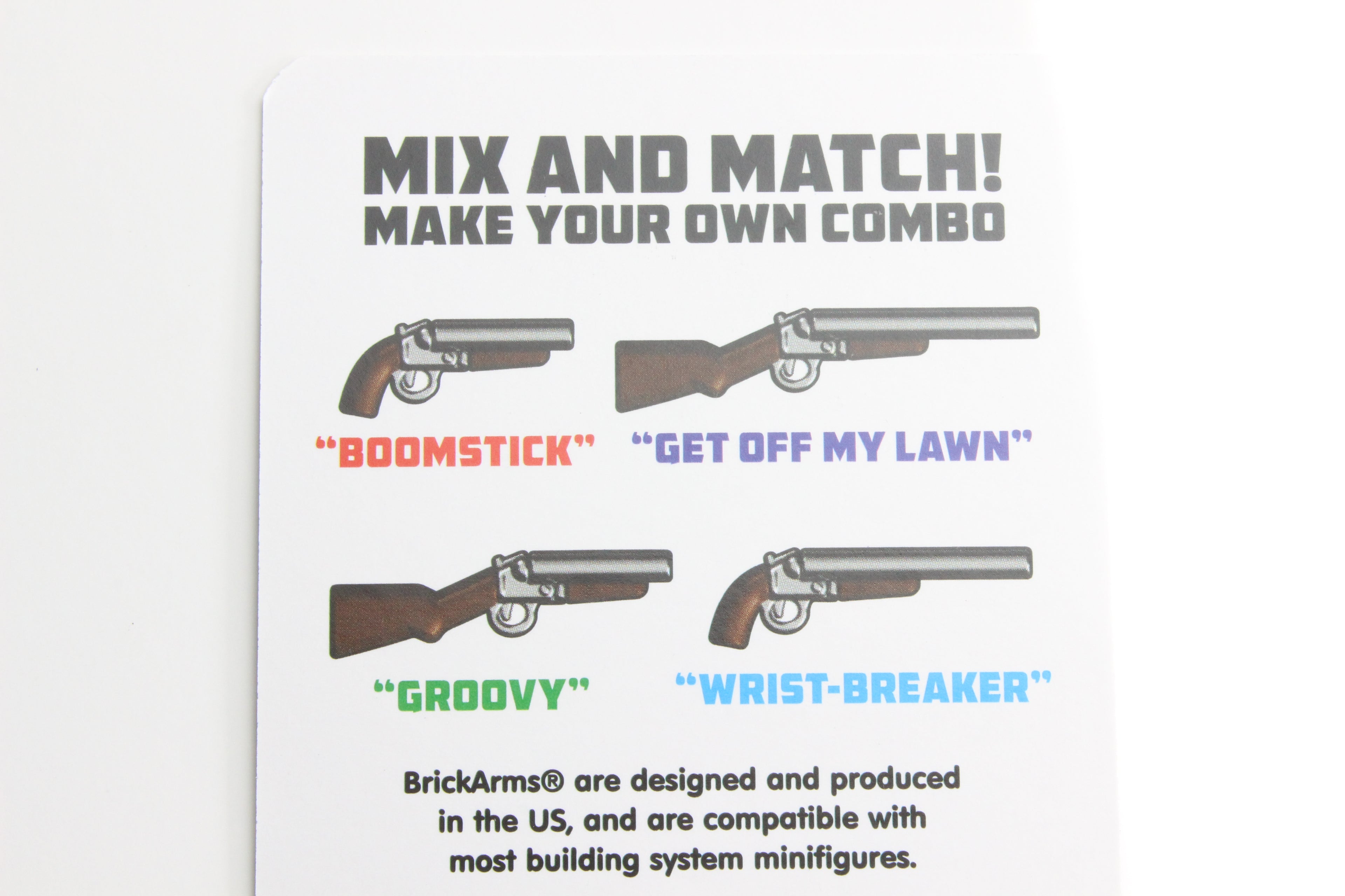 BrickArms Modular Shotguns w/ Hacksaw (Gunmetal/Brown)