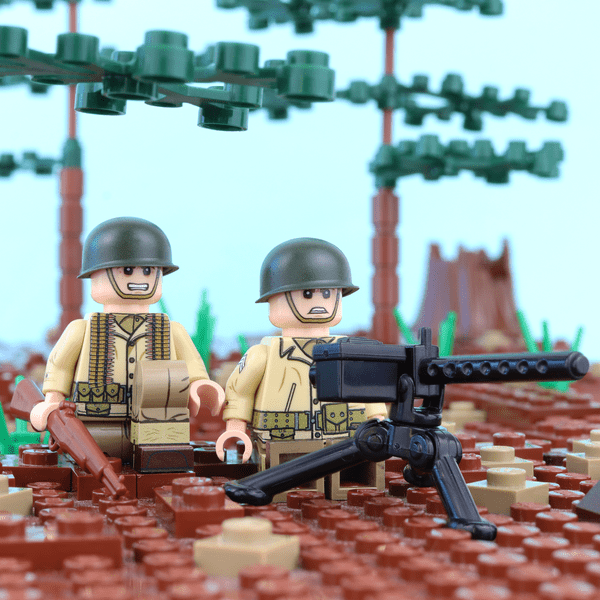 WW2 US Army Machine Gun Team